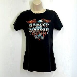 Harley Davidson - Bald Eagle Motorcycle New Smyrna Beach Fl Harley T Shirt XS